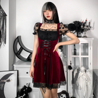 2ELg3xxhgTcF6VsqTKHhJ8dO2Fkqavp0SMJDWTdY Gothic Vintage Velvet Corset Dress