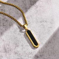 Geometric Gold Pendant