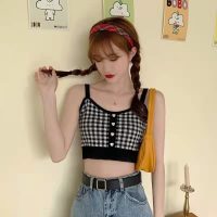 Korean Sleeveless Crop Top